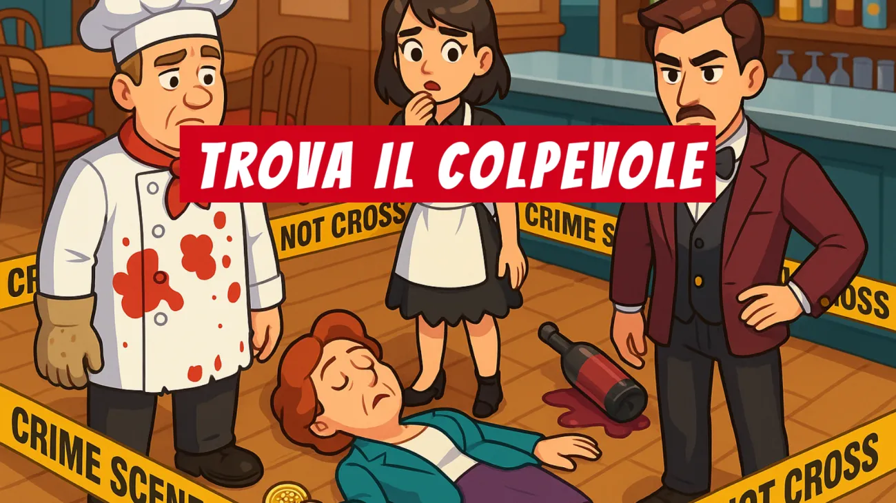 Solo il 3% riesce a risolvere questo enigma del delitto al ristorante: hai davvero la mente di un genio? Sfida te stesso!"